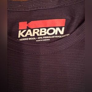 Karbon Women's Large Long Sleeve Shirt - Merino Wool Blend